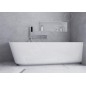 Polysan Baignoires - Baignoire Sussi R, 1600x700x495 mm, droite, blanc 90191R