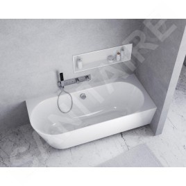 Polysan Baignoires - Baignoire Sussi R, 1600x700x495 mm, droite, blanc 90191R