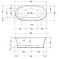 Duravit Cape Cod - Baignoire 1900x900 mm, blanc 700364000000000 Duravit Cape Cod - Baignoire 1900x900 mm, blanc 700364000000000