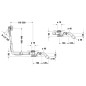 Duravit Accessoires - Garniture de vidage et de trop-plein Quadroval avec remplissage, bowden 650 mm, chrome 792203000001000 Duravit Accessoires - Garniture de vidage et de trop-plein Quadroval avec remplissage, bowden 650 mm, chrome 792203000001000