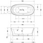 Duravit Cape Cod - Baignoire îlot, 1855x855 mm, blanc 700330000000000 Duravit Cape Cod - Baignoire îlot, 1855x855 mm, blanc 700330000000000