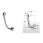 Bruckner Accessoires - ClickClack set de vidange et de trop-plein de baignoire, longueur 900 mm, chromé 164.390.1