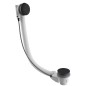 Polysan Accessoires - Garniture de vidage et de trop-plein pour baignoire avec bowden, longueur 775 mm, noir mat 71681B Polysan Accessoires - Garniture de vidage et de trop-plein pour baignoire avec bowden, longueur 775 mm, noir mat 71681B