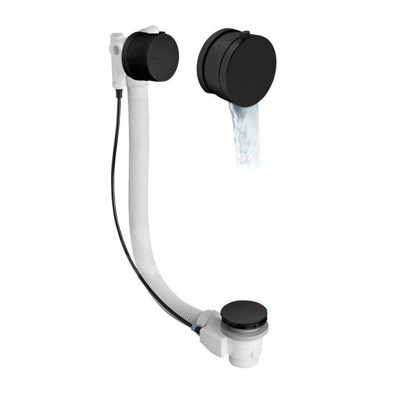 Polysan Accessoires - Garniture de vidage et de trop-plein pour baignoire, avec alimentation, avec bowden, longueur 975 mm,