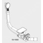 Kaldewei Accessoires - Garniture de vidage et trop-plein pour baignoire, KA 4060, blanc 687772040001
