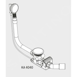 Kaldewei Accessoires - Garniture de vidage et trop-plein pour baignoire KA 4040, blanc 687772080001