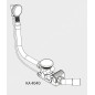 Kaldewei Accessoires - Garniture de vidage et trop-plein pour baignoire KA 4040, blanc 687772080001