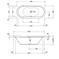 Duravit Starck - Baignoire 1800x800 mm, blanc 700009000000000 Duravit Starck - Baignoire 1800x800 mm, blanc 700009000000000