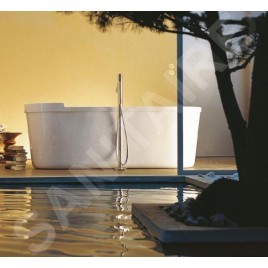 Duravit Starck - Baignoire îlot, 1800x800 mm, avec panneau, blanc 700010000000000