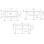 Duravit Starck - Baignoire 1800x900 mm, blanc 700052000000000 Duravit Starck - Baignoire 1800x900 mm, blanc 700052000000000