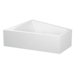 Duravit Paiova - Baignoire asymétrique, 1800x1400 mm, avec panneau, gauche, blanc 700268000000000
