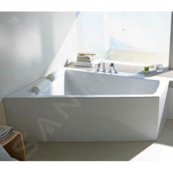 Duravit Paiova - Baignoire asymétrique, 1800x1400 mm, avec panneau, gauche, blanc 700268000000000