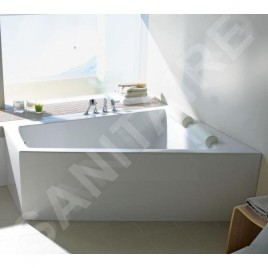 Duravit Paiova - Baignoire asymétrique, 1800x1400 mm, avec panneau, droite, blanc 700269000000000