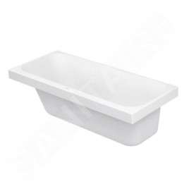 Duravit Happy D.2 - Baignoire 1600x700 mm, gauche, blanc 700308000000000