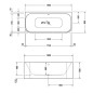 Duravit Happy D.2 - Baignoire îlot, 1800x800 mm, avec panneau, blanc 700318000000000 Duravit Happy D.2 - Baignoire îlot, 1800x800 mm, avec panneau, blanc 700318000000000