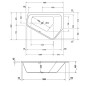 Duravit Paiova 5 - Baignoire asymétrique, 1900x1400 mm, droite, blanc 700393000000000 Duravit Paiova 5 - Baignoire asymétrique, 1900x1400 mm, droite, blanc 700393000000000
