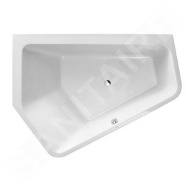 Duravit Paiova 5 - Baignoire asymétrique, 1900x1400 mm, avec panneau, gauche, blanc 700396000000000
