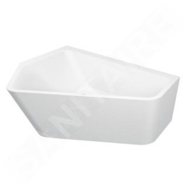 Duravit Paiova 5 - Baignoire asymétrique, 1900x1400 mm, avec panneau, gauche, blanc 700396000000000
