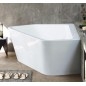 Duravit Paiova 5 - Baignoire asymétrique, 1900x1400 mm, avec panneau, gauche, blanc 700396000000000