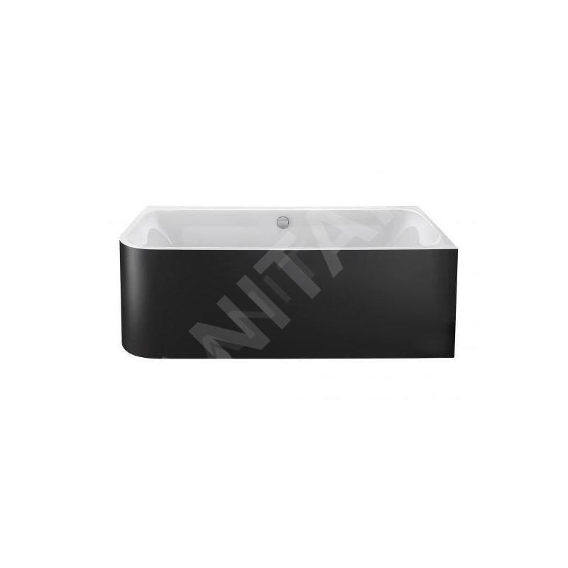 Duravit Happy D.2 Plus - Baignoire 1800x800 mm, droite, avec panneau, blanc / graphite super matt 700450800000000