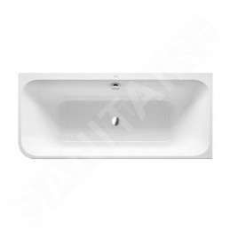Duravit Happy D.2 Plus - Baignoire 1800x800 mm, droite, avec panneau, blanc / graphite super matt 700450800000000