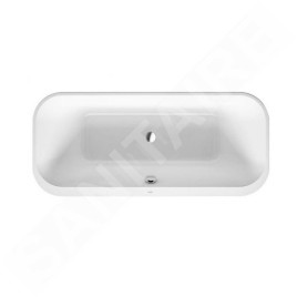 Duravit Happy D.2 Plus - Baignoire îlot, 1800x800 mm, blanc/graphit super matt 700453800000000
