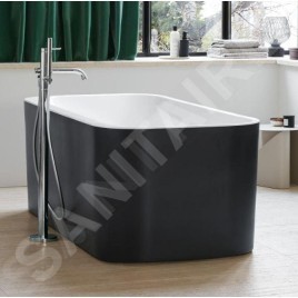 Duravit Happy D.2 Plus - Baignoire îlot, 1800x800 mm, blanc/graphit super matt 700453800000000