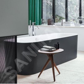 Duravit Happy D.2 Plus - Baignoire îlot, 1800x800 mm, blanc/graphit super matt 700453800000000