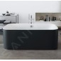 Duravit Happy D.2 Plus - Baignoire îlot, 1800x800 mm, blanc/graphit super matt 700453800000000 Duravit Happy D.2 Plus - Baignoire îlot, 1800x800 mm, blanc/graphit super matt 700453800000000