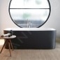 Duravit Happy D.2 Plus - Baignoire îlot, 1800x800 mm, blanc/graphit super matt 700453800000000 Duravit Happy D.2 Plus - Baignoire îlot, 1800x800 mm, blanc/graphit super matt 700453800000000