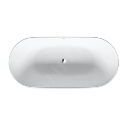 Duravit Luv - Baignoire îlot, 1600x750 mm, DuraSolid, ClickClack, blanc 700461000000000