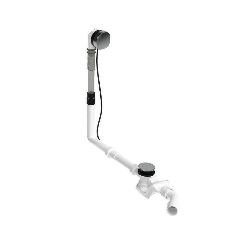 Duravit Accessoires - Garniture de vidage et de trop-plein pour baignoire, bowden, chrome 792216000001000