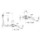 Duravit Accessoires - Garniture de vidage et de trop-plein pour baignoire, bowden, chrome 792216000001000