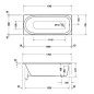 Duravit Soleil by Starck - Baignoire 1700x700 mm, blanc 700500000000000 Duravit Soleil by Starck - Baignoire 1700x700 mm, blanc 700500000000000