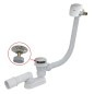 Alcadrain Garnitures de vidage - Kit vidange et trop-plein de baignoire avec remplissage, longueur 1000 mm, Click-Clack, chromé
