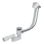 Alcadrain Garnitures de vidage - Kit vidange et trop-plein de baignoire avec remplissage, longueur 1200 mm, métal A564KM1-120