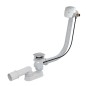 Alcadrain Garnitures de vidage - Garniture de vidage et remplissage par le trop-plein, longueur 570 mm, chrome A564CRM2