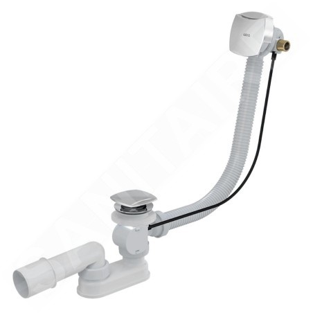 Alcadrain Garnitures de vidage - Garniture de vidage et remplissage par le trop-plein, longueur 570 mm, chrome A564CRM3