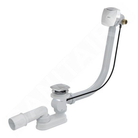 Alcadrain Garnitures de vidage - Kit vidange et trop-plein de baignoire avec remplissage, longueur 800 mm, métal A564KM3-80