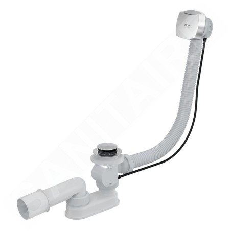 Alcadrain Garnitures de vidage - Kit vidange et trop-plein pour baignoire, longueur 1000 mm, chromé A51CR-100