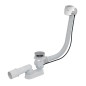 Alcadrain Garnitures de vidage - Kit vidange et trop-plein pour baignoire, longueur 1000 mm, chromé A51CRM-100