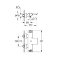 Grohe Grohtherm 2000 - Mitigeur thermostatique de baignoire, chrome 34174001 Grohe Grohtherm 2000 - Mitigeur thermostatique de baignoire, chrome 34174001