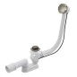 Alcadrain Garnitures de vidage - Kit vidange et trop-plein baignoire, longueur 570 mm, nickel brillant A55K-N-P