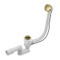 Alcadrain Garnitures de vidage - Kit vidange et trop-plein baignoire, longueur 570 mm, or brossé mat A55K-G-B