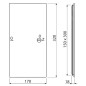 Alcadrain Accessoires - Porte de salle de bains 30x15 cm, blanche AVD002