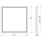 Alcadrain Accessoires - Porte de salle de bains 30x30 cm, blanche AVD003
