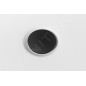 Aqualine Accessoires - Kit bonde de baignoire et couvercle de trop-plein, ClickClack, noir mat TF9005B