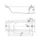 Cersanit City - Baignoire 160 x 75 cm, pieds inclus, blanc S301-335 Cersanit City - Baignoire 160 x 75 cm, pieds inclus, blanc S301-335