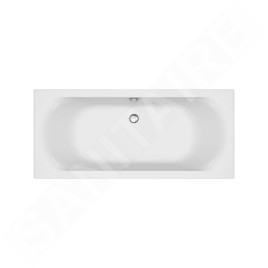 Cersanit City - Baignoire 180 x 80 cm, pieds inclus, blanc S301-337