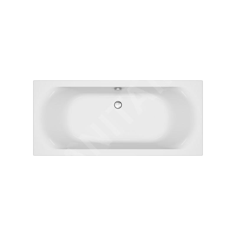 Cersanit City - Baignoire 180 x 80 cm, pieds inclus, blanc S301-337